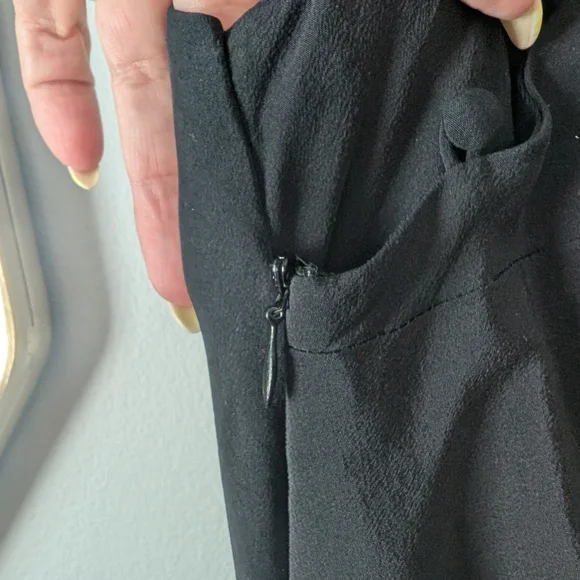 Vintage Sue Wong 100% Silk Black Floral Women's Dress Size 6 - Picture 5 of 12